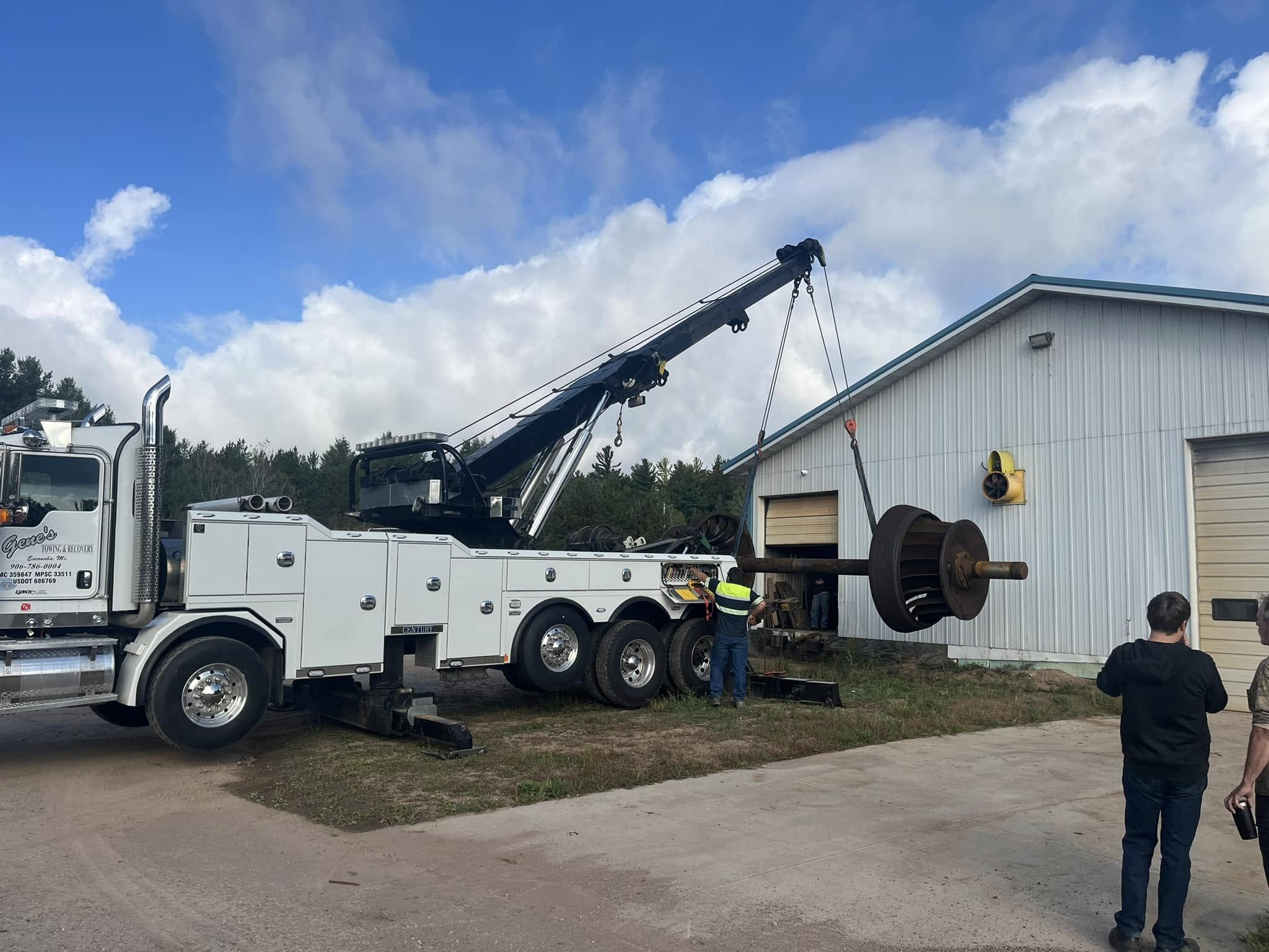 hydro turbine and truck