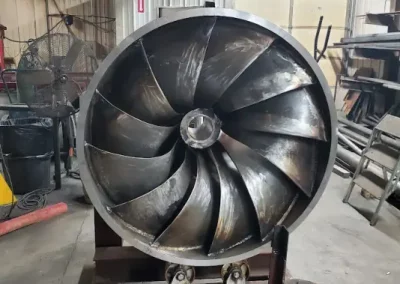 fully fabricated Francis turbine at FMR Vulcan, MI