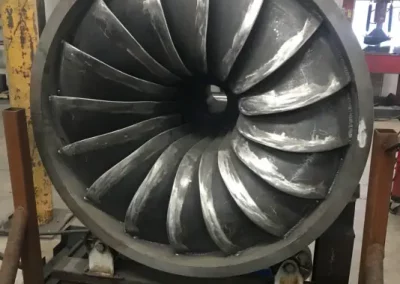 fully fabricated Francis turbine at Fabricating Machining & Repair in Upper Michigan