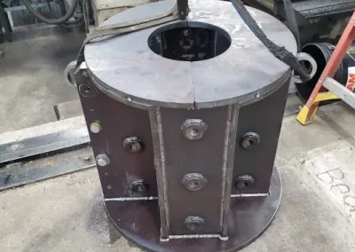 turbine bearing housing sitting on machine shop floor Vulcan, MI